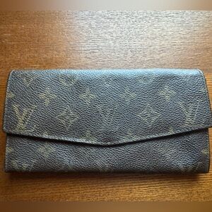 Louis Vuitton Vintage Sarah Wallet In Brown Monogram Canvas W/COA